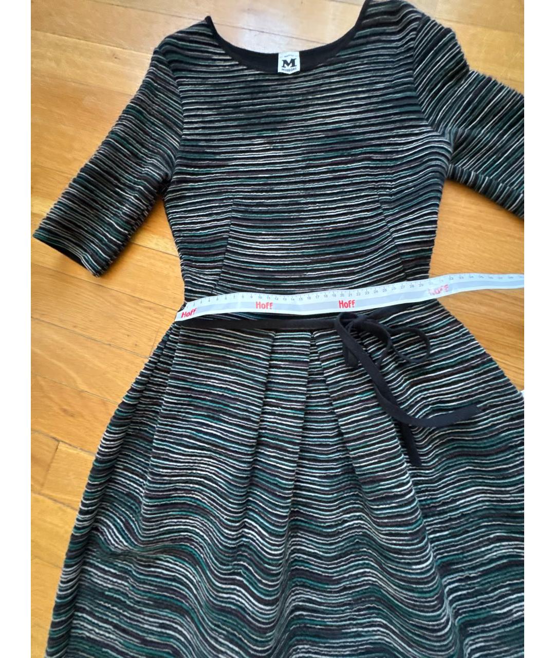 M MISSONI Серое шерстяное повседневное платье, фото 4