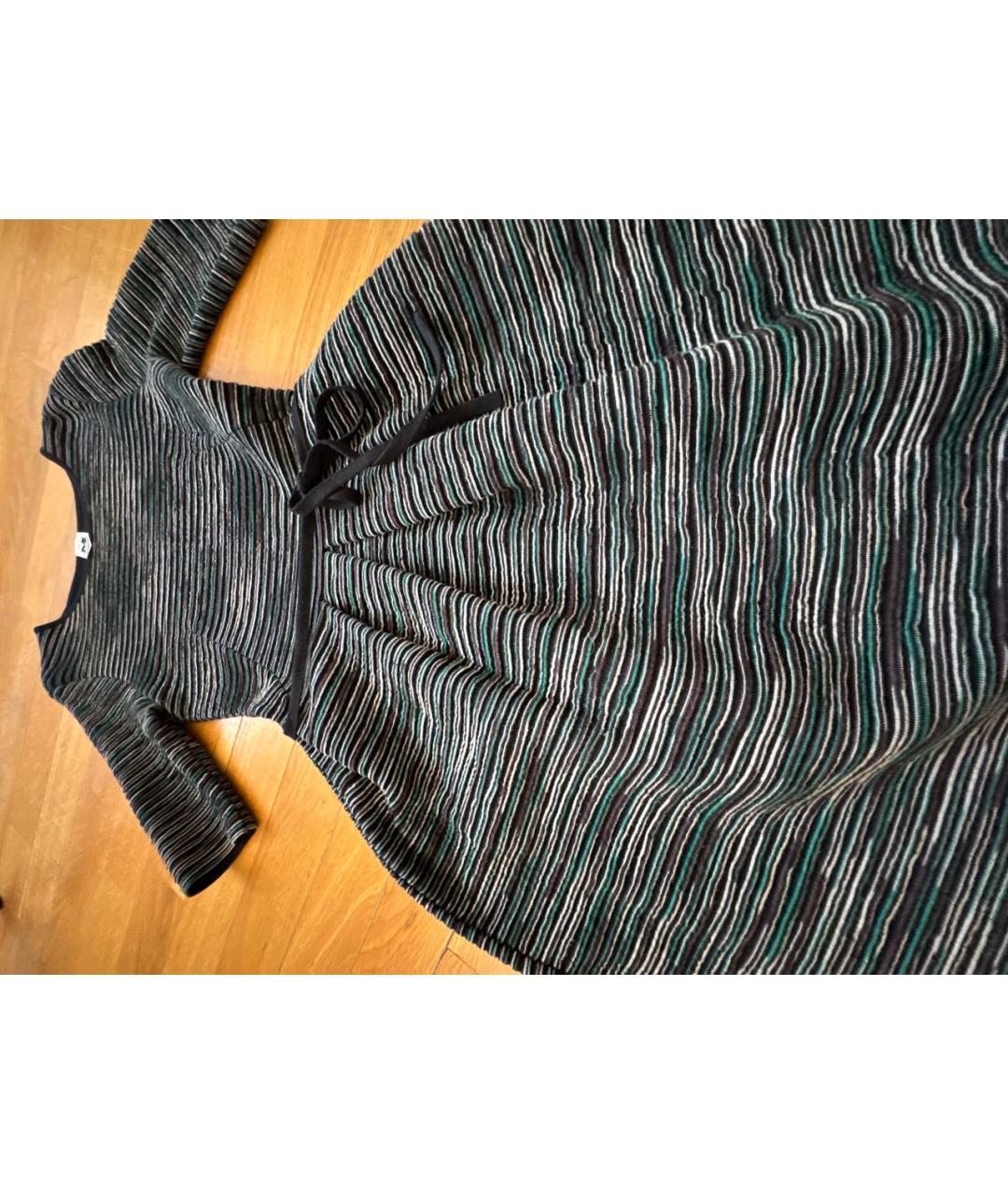 M MISSONI Серое шерстяное повседневное платье, фото 5