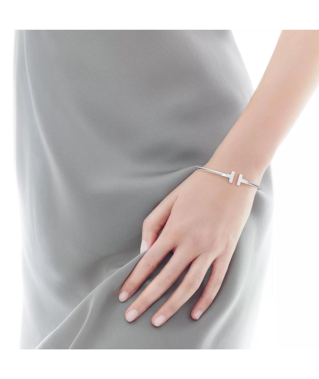 TIFFANY&CO Серебрянный браслет из белого золота, фото 2