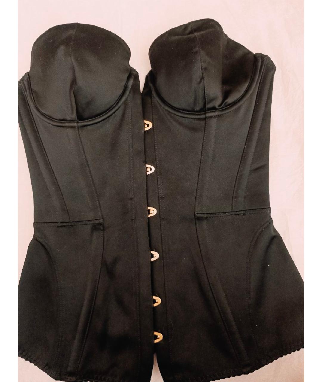 AGENT PROVOCATEUR Черный атласный корсет, фото 6