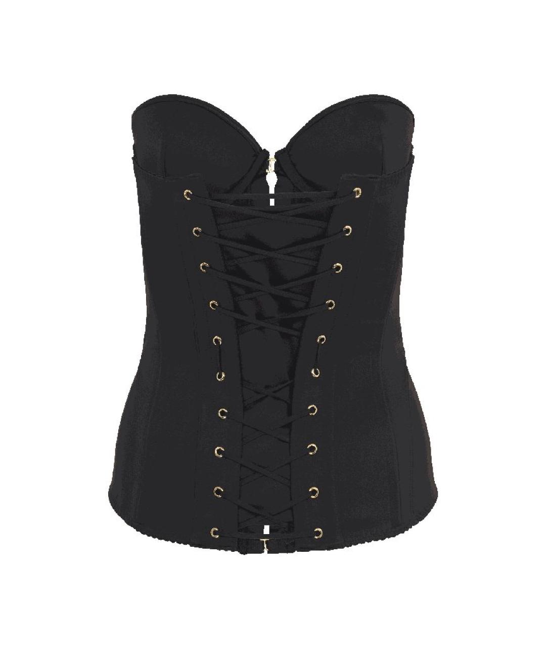 AGENT PROVOCATEUR Черный атласный корсет, фото 2