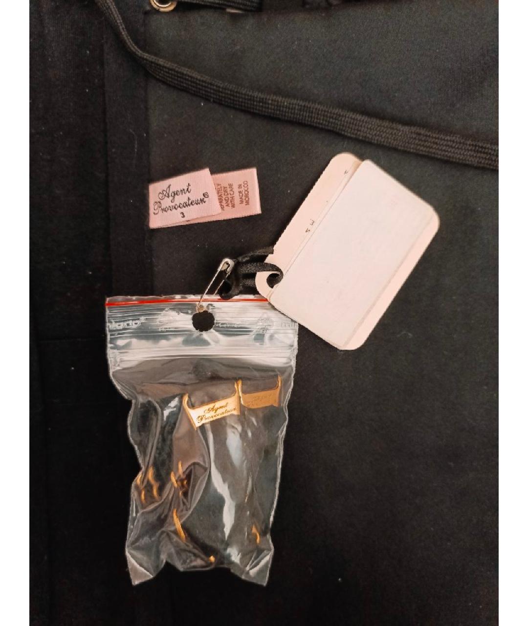 AGENT PROVOCATEUR Черный атласный корсет, фото 7