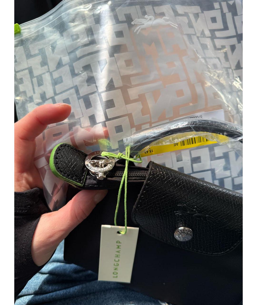 LONGCHAMP Черная сумка с короткими ручками, фото 5