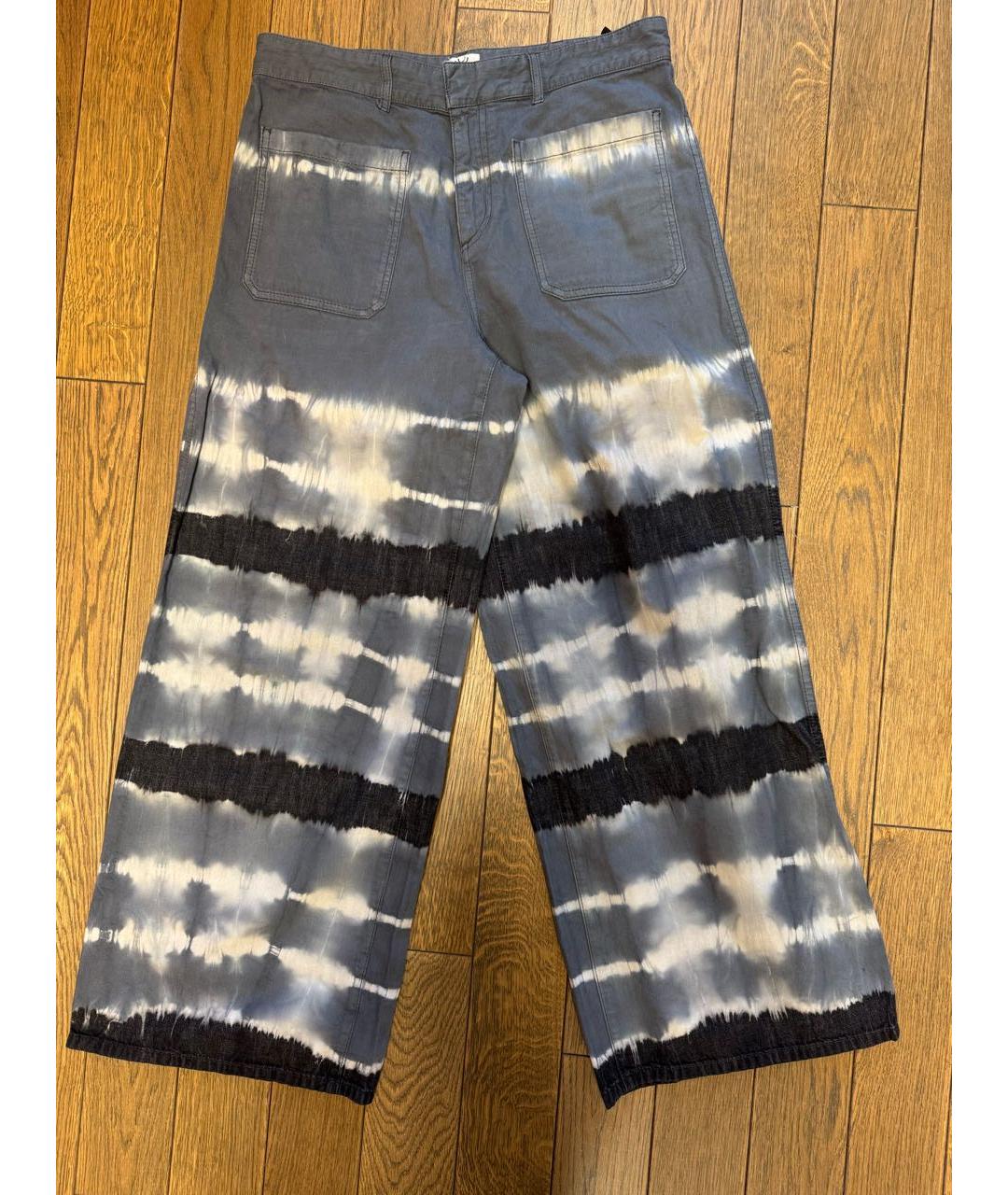 CHRISTIAN DIOR Синие хлопковые прямые джинсы, фото 7