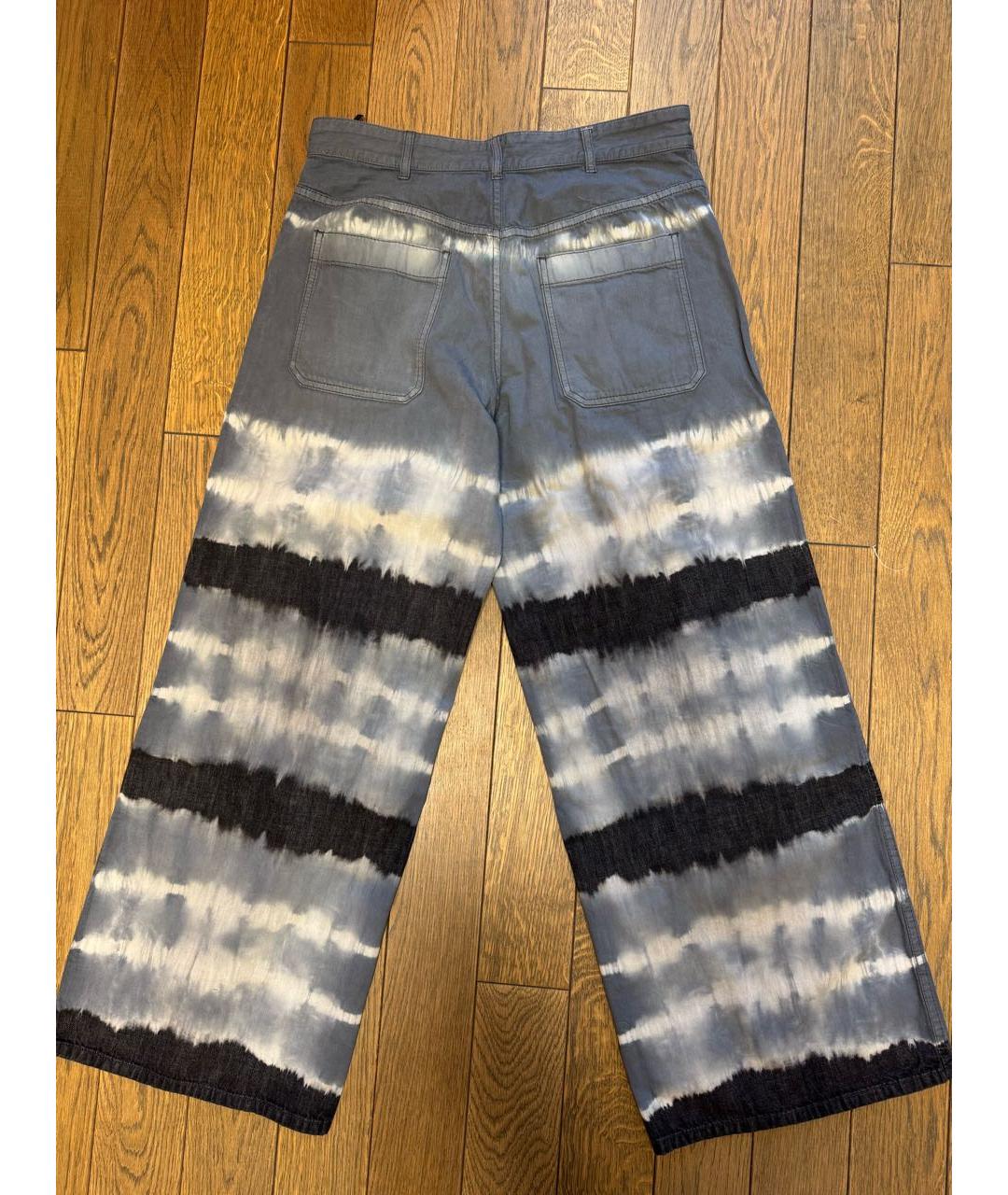 CHRISTIAN DIOR Синие хлопковые прямые джинсы, фото 2