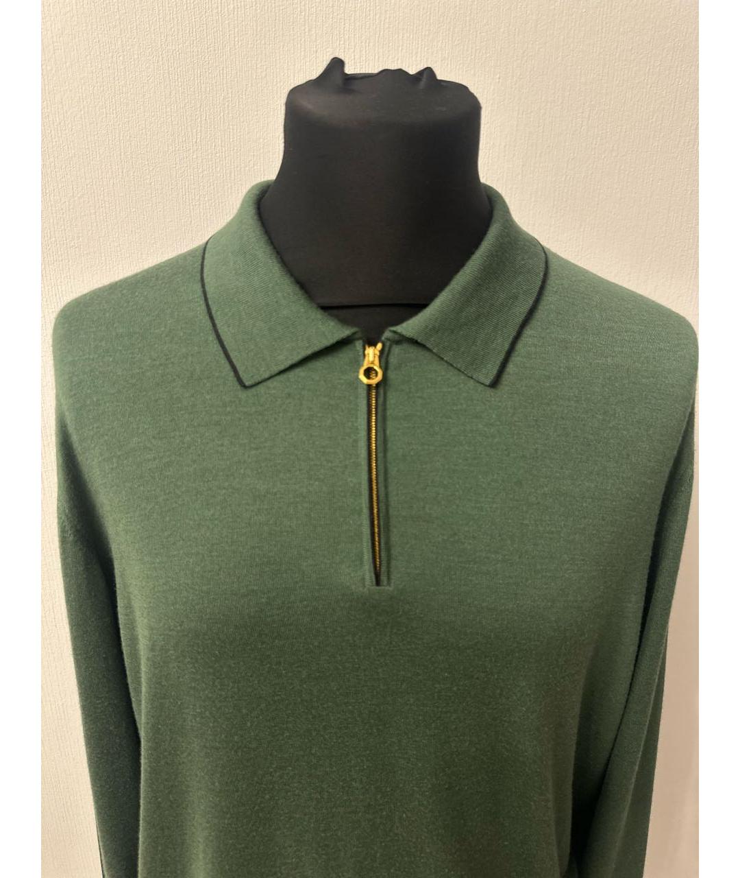 STEFANO RICCI Зеленый кашемировый джемпер / свитер, фото 2