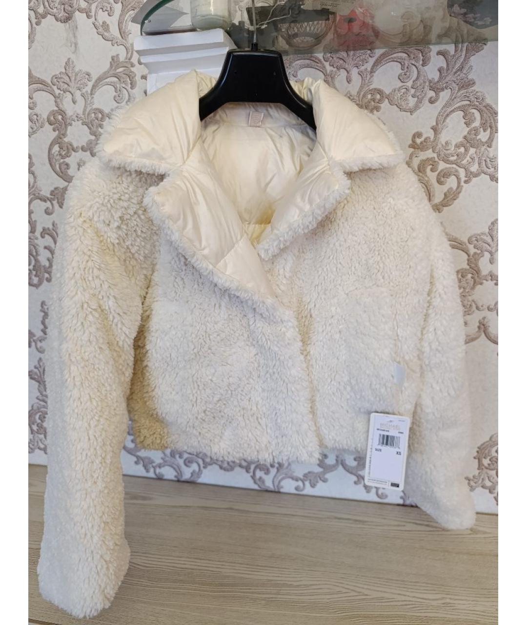 MICHAEL KORS Бежевый полиэстеровый пуховик, фото 3