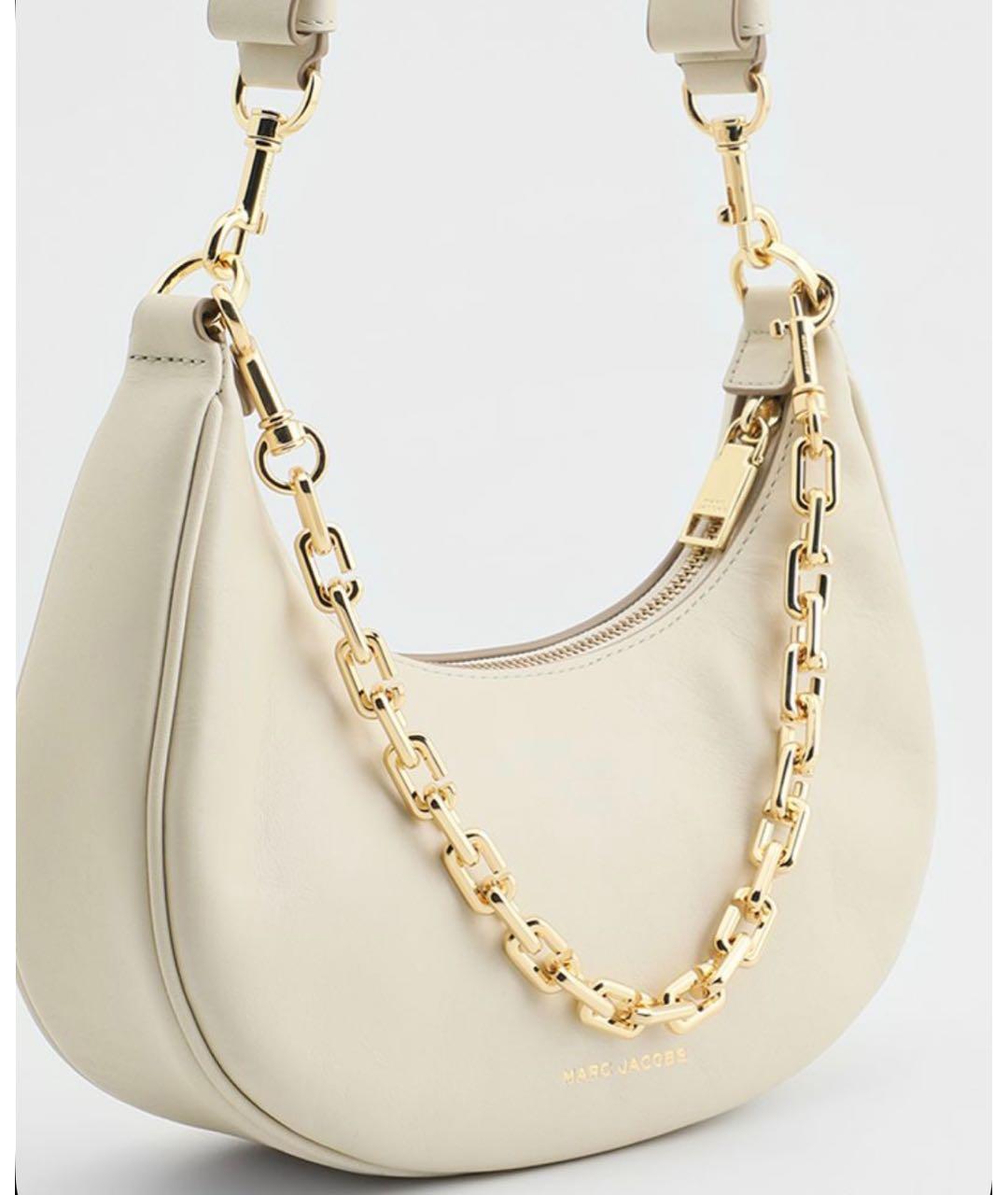 MARC JACOBS Бежевая кожаная сумка через плечо, фото 5