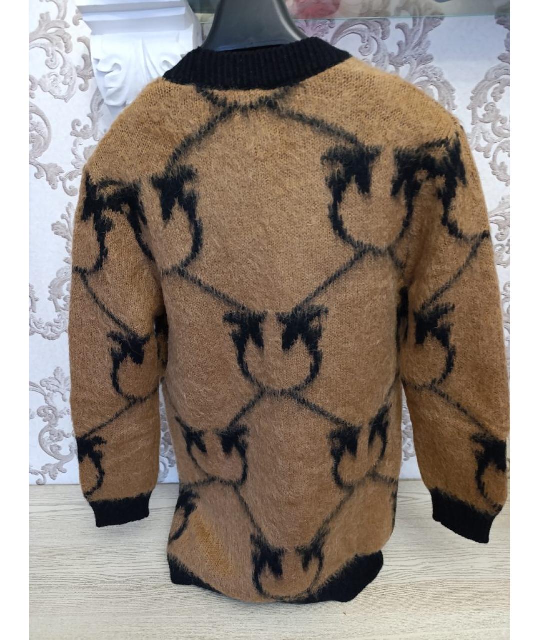 PINKO Коричневый шерстяной кардиган, фото 2