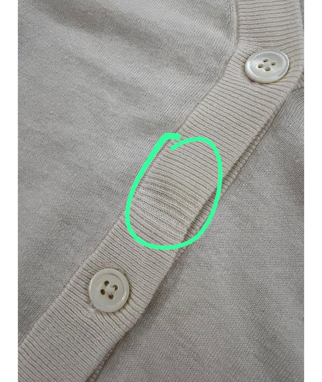 BRUNELLO CUCINELLI Бежевая футболка, фото 8