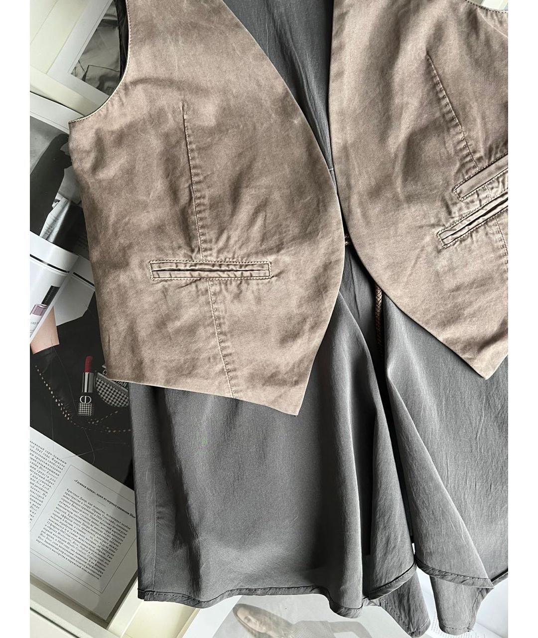 BRUNELLO CUCINELLI Хаки блузы, фото 6