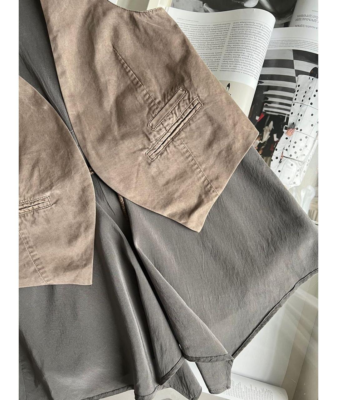 BRUNELLO CUCINELLI Хаки блузы, фото 3