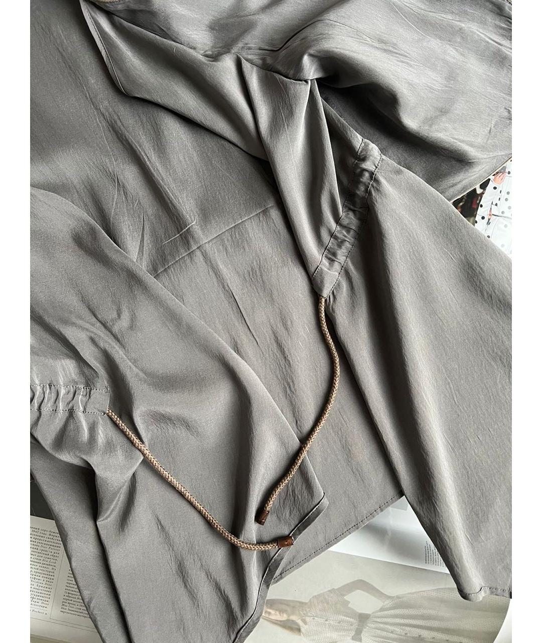 BRUNELLO CUCINELLI Хаки блузы, фото 7