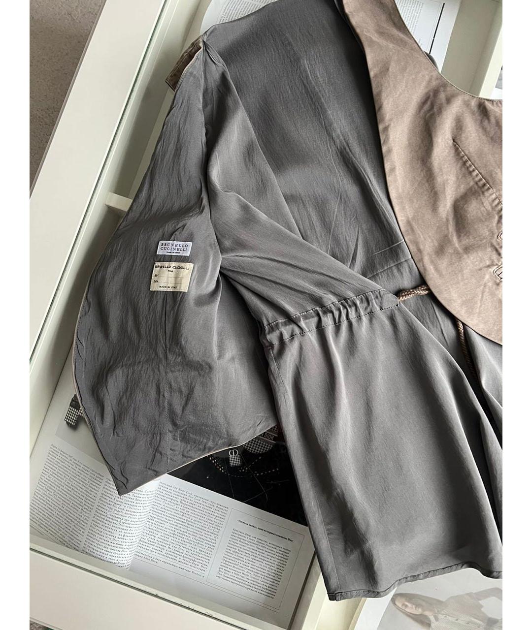 BRUNELLO CUCINELLI Хаки блузы, фото 5