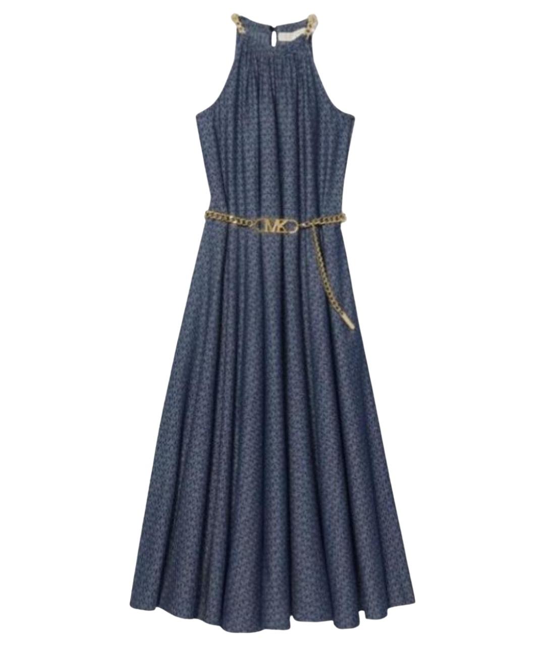 MICHAEL KORS Синее хлопковое повседневное платье, фото 1