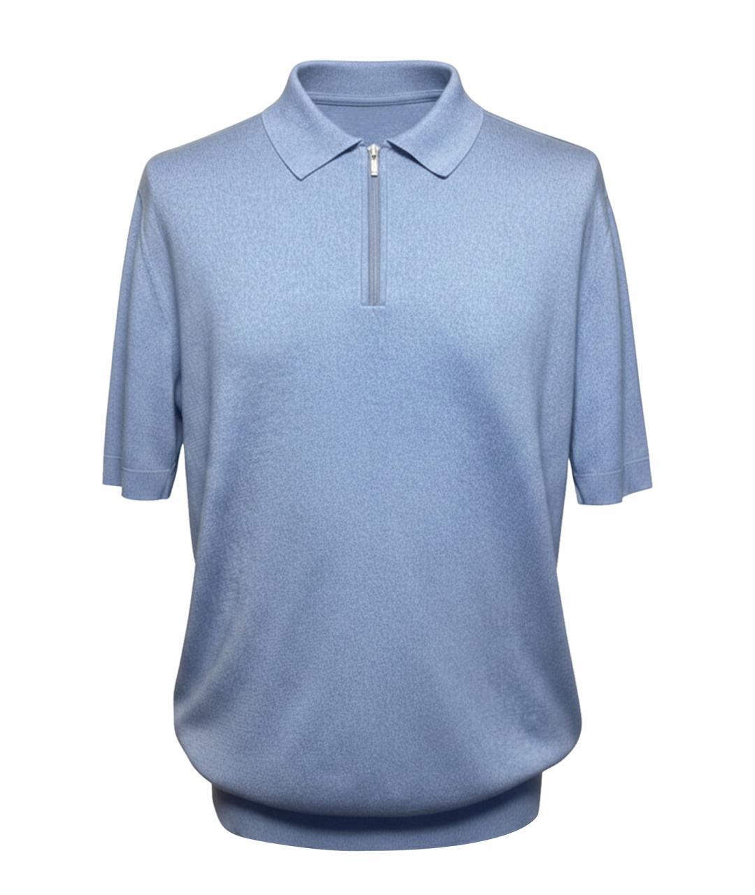 ZILLI Голубой шелковый джемпер / свитер, фото 6