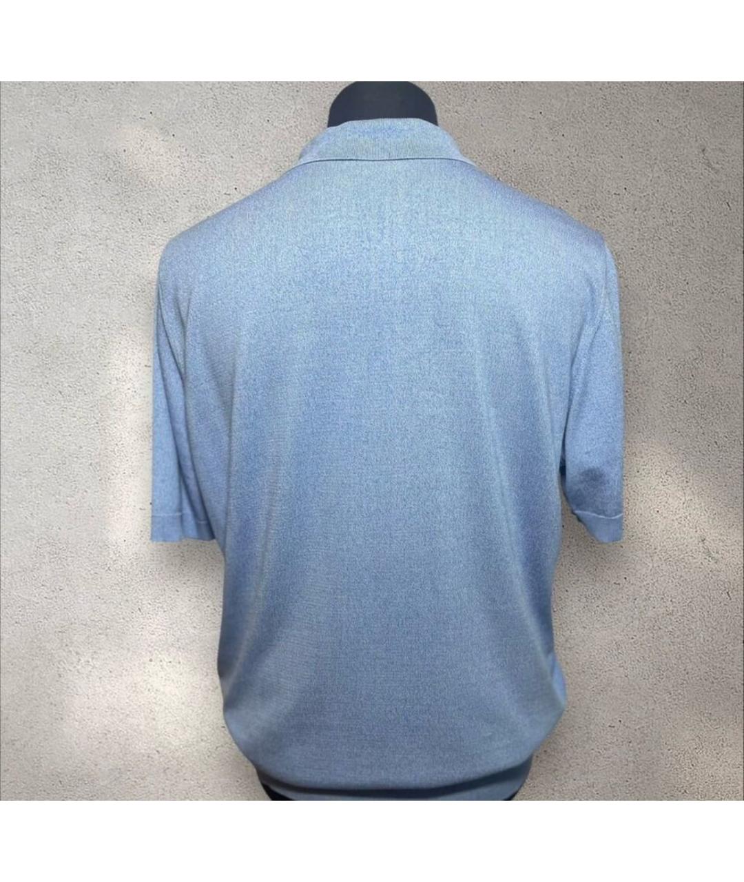 ZILLI Голубой шелковый джемпер / свитер, фото 4
