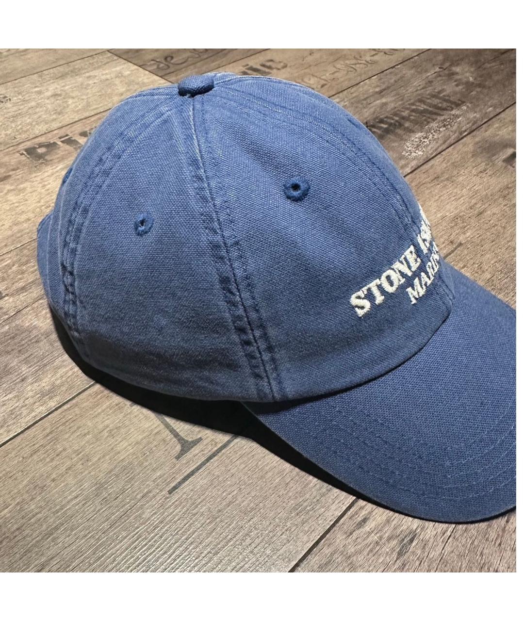 STONE ISLAND Голубая хлопковая кепка/бейсболка, фото 5
