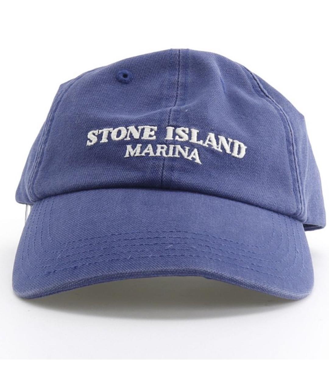 STONE ISLAND Голубая хлопковая кепка/бейсболка, фото 8