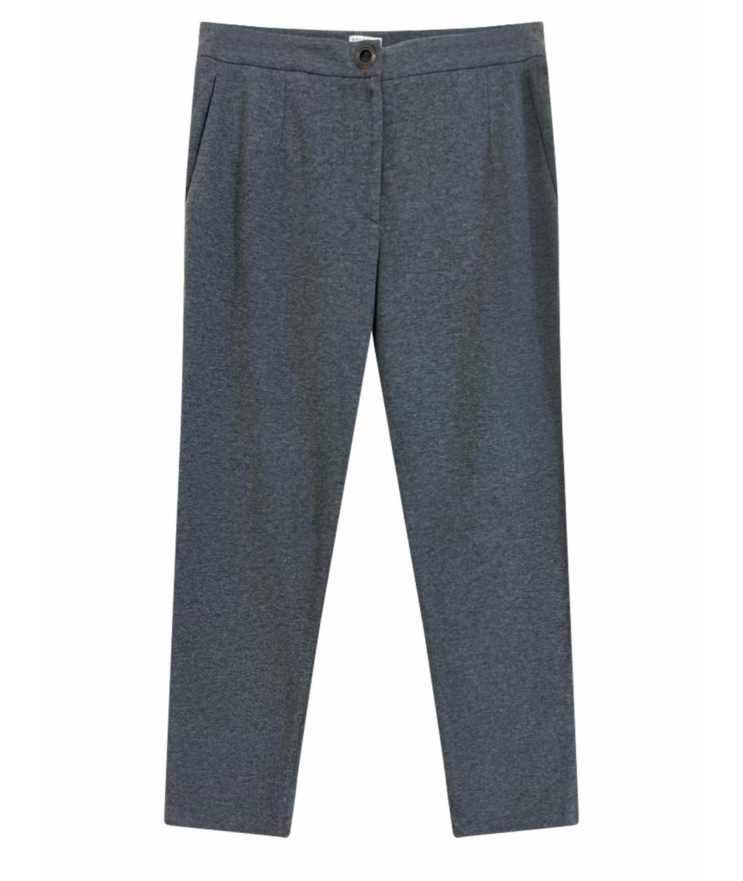 BRUNELLO CUCINELLI Серые брюки узкие, фото 1