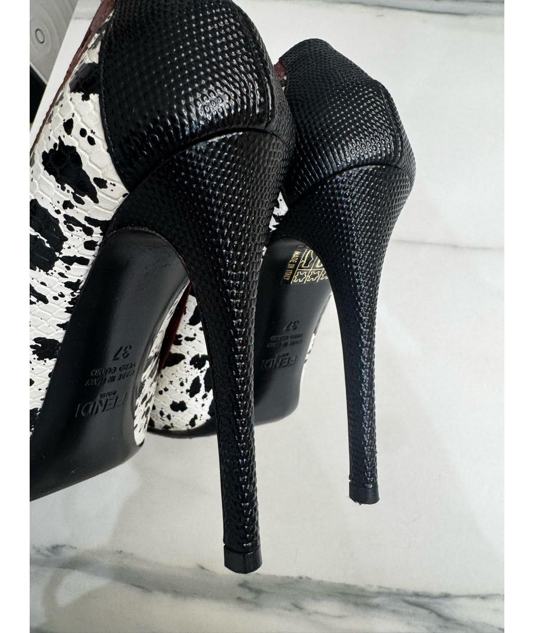 FENDI Мульти кожаные туфли, фото 6