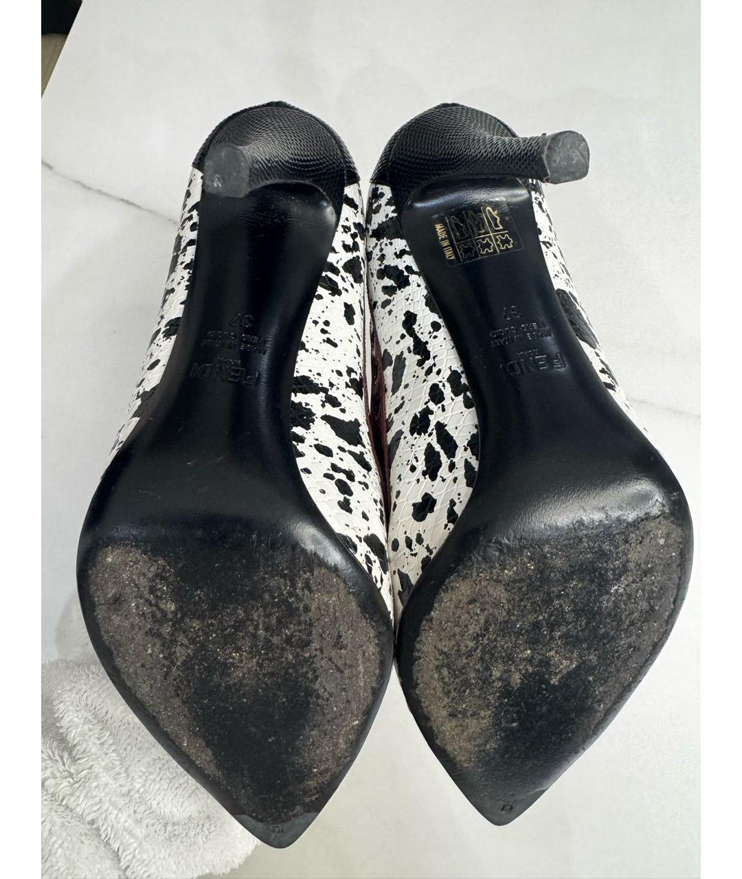 FENDI Мульти кожаные туфли, фото 5