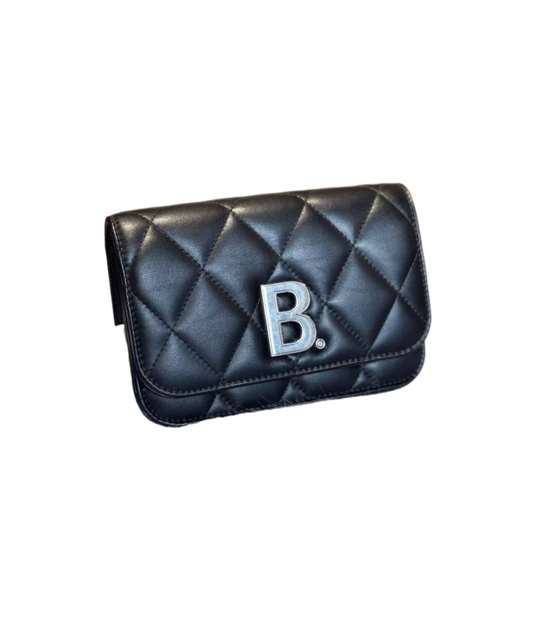 BALENCIAGA Черная кожаная сумка через плечо, фото 8