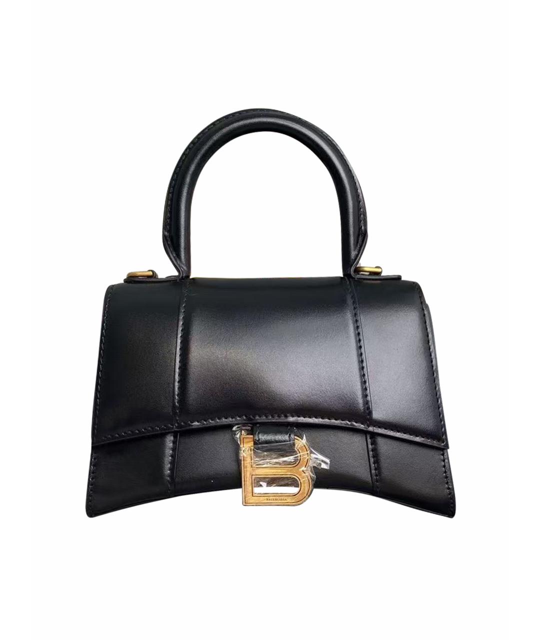 BALENCIAGA Черная кожаная сумка через плечо, фото 1