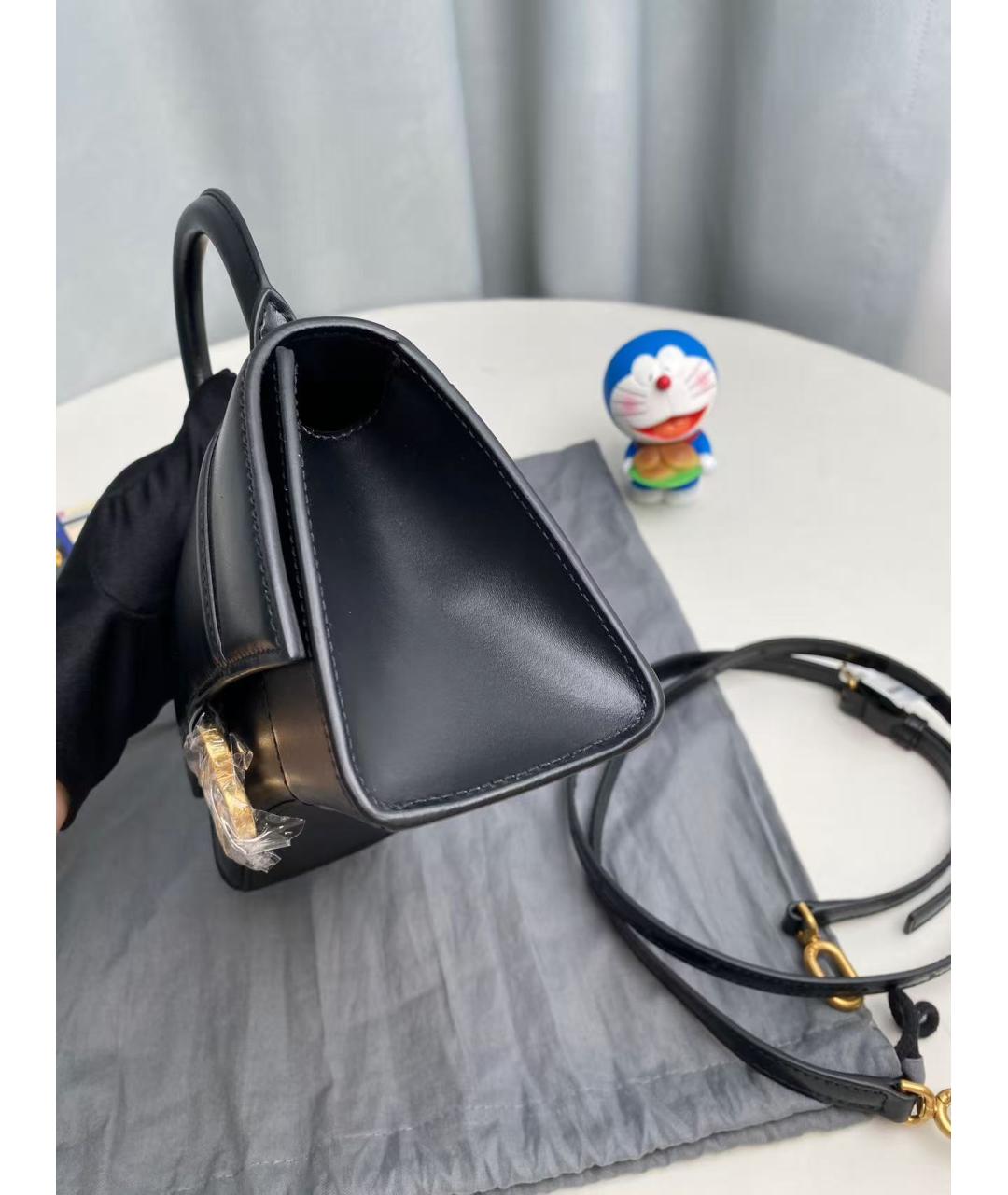 BALENCIAGA Черная кожаная сумка через плечо, фото 3