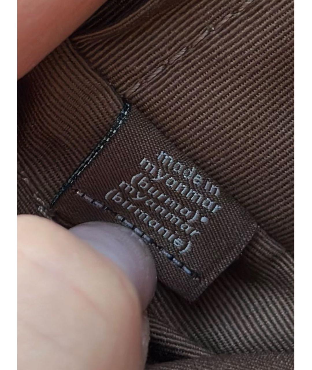 COACH Коричневая кожаная сумка через плечо, фото 4