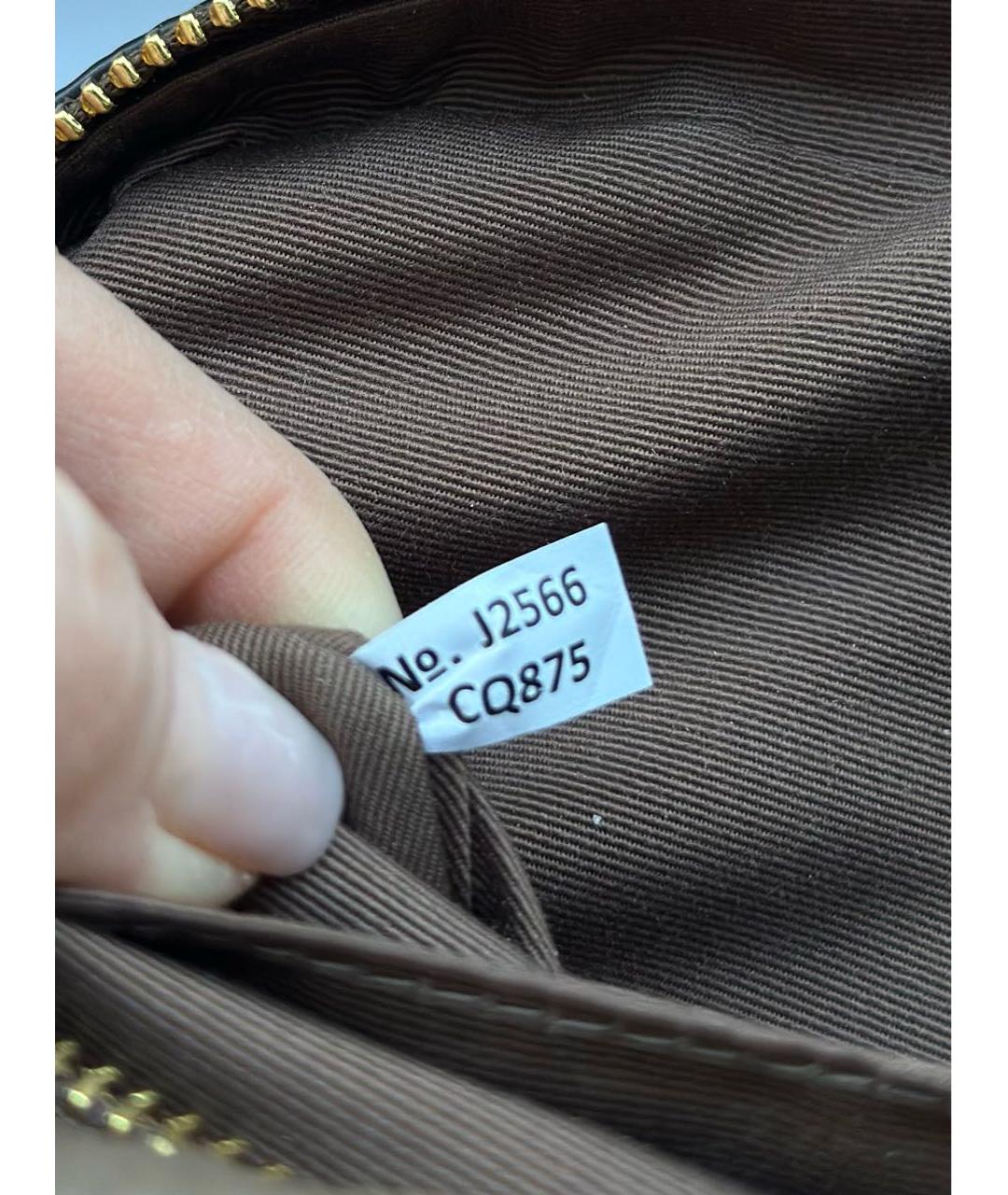 COACH Коричневая кожаная сумка через плечо, фото 5