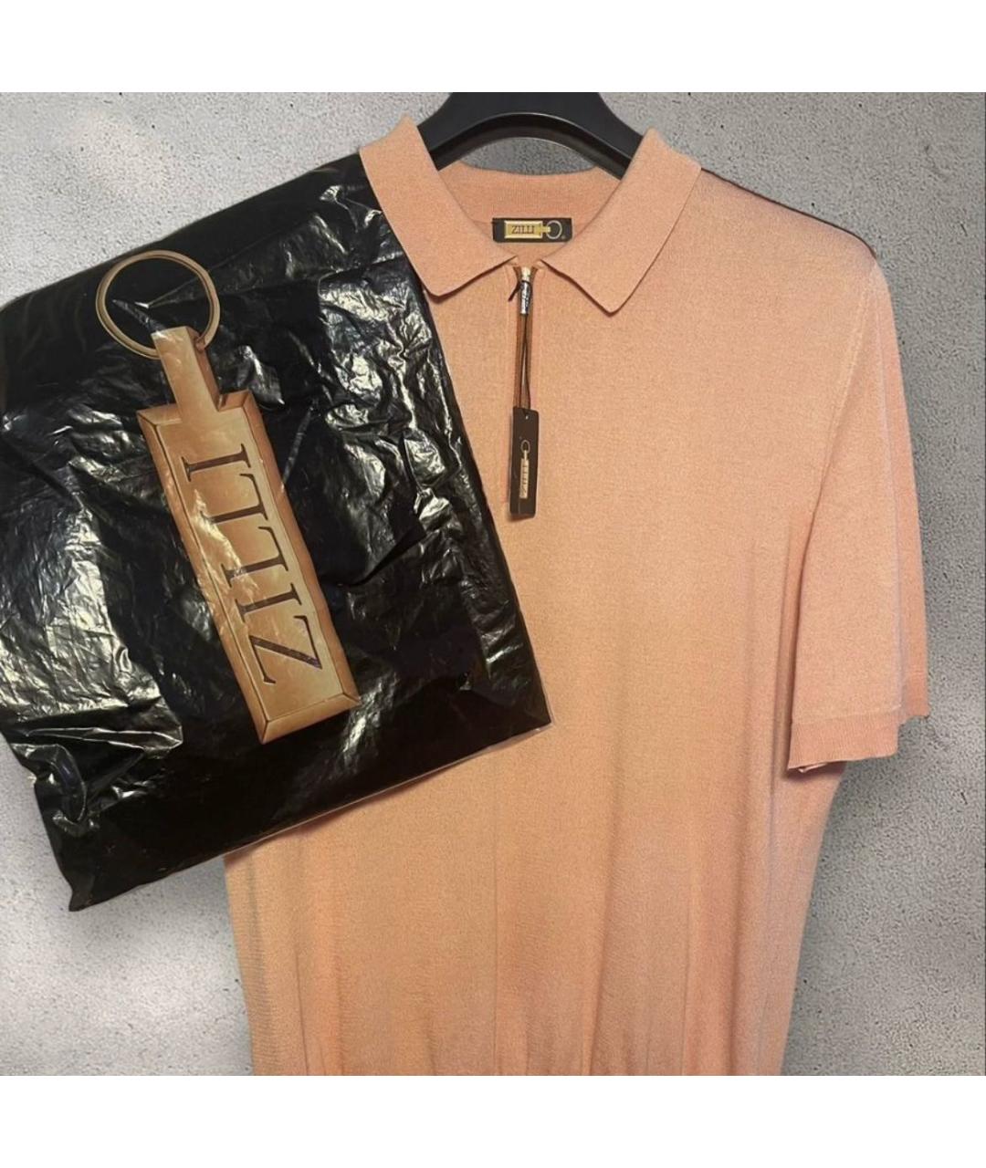 ZILLI Голубой шелковый джемпер / свитер, фото 4