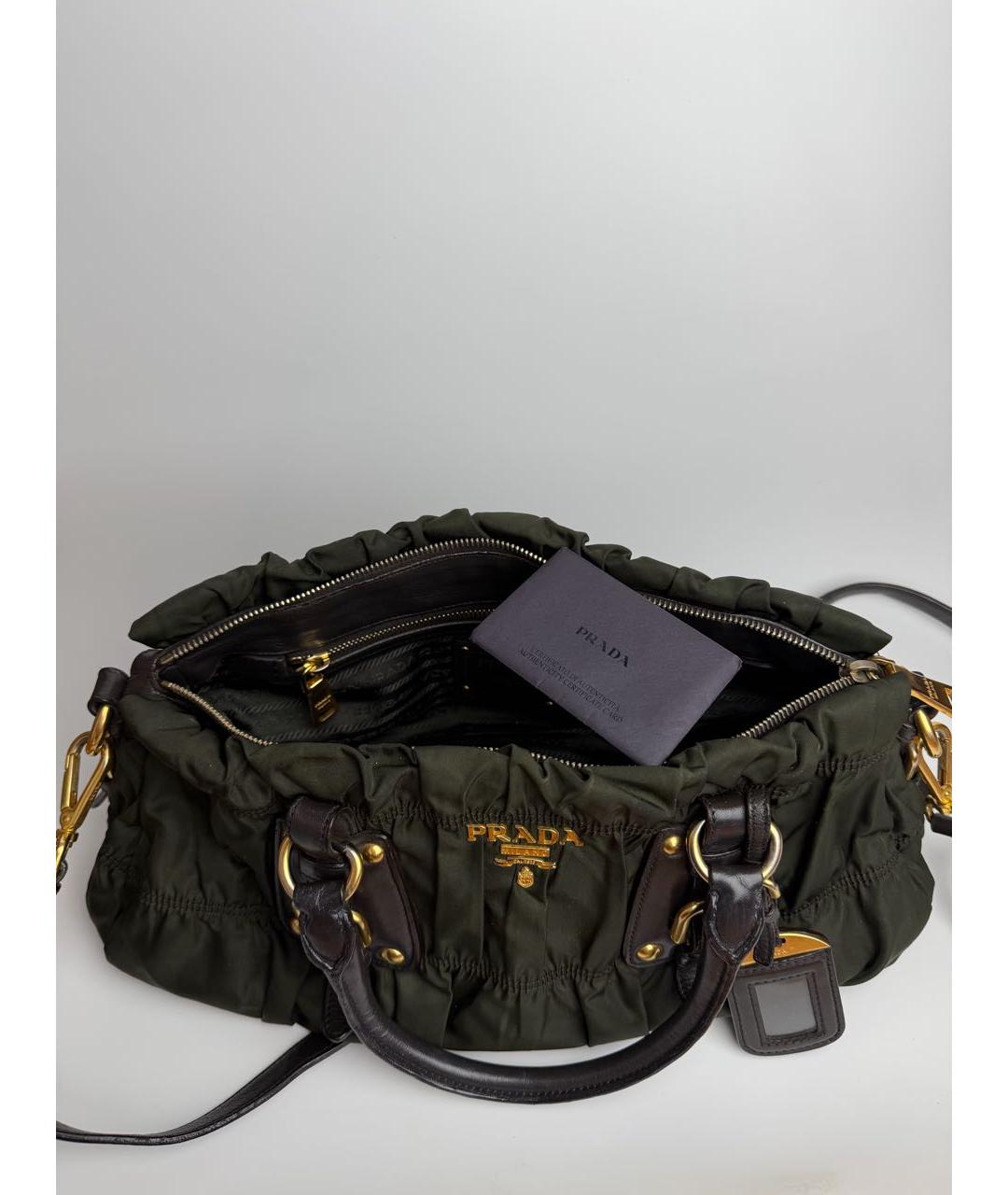 PRADA Хаки сумка через плечо, фото 4