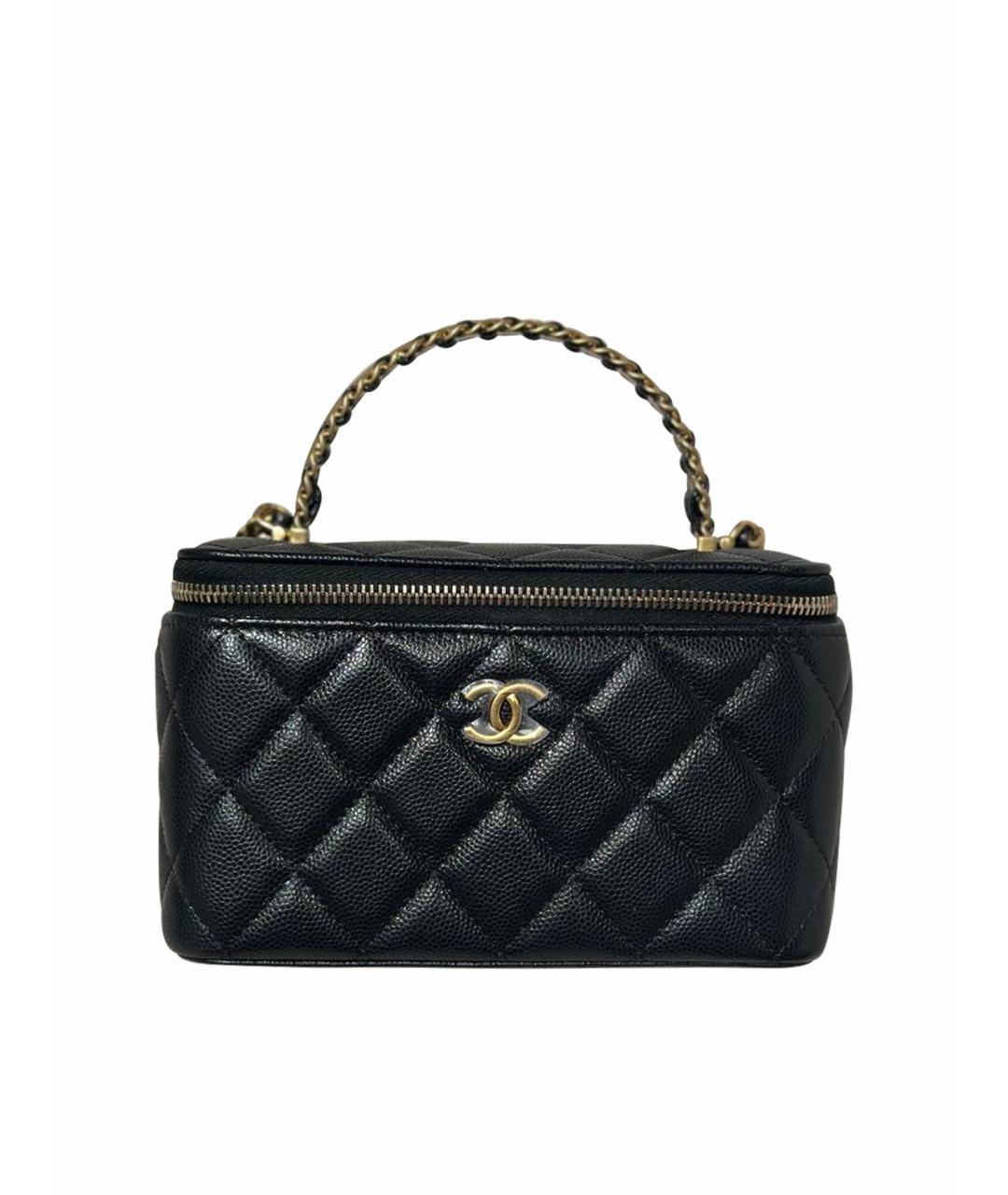 CHANEL Черная кожаная сумка через плечо, фото 1