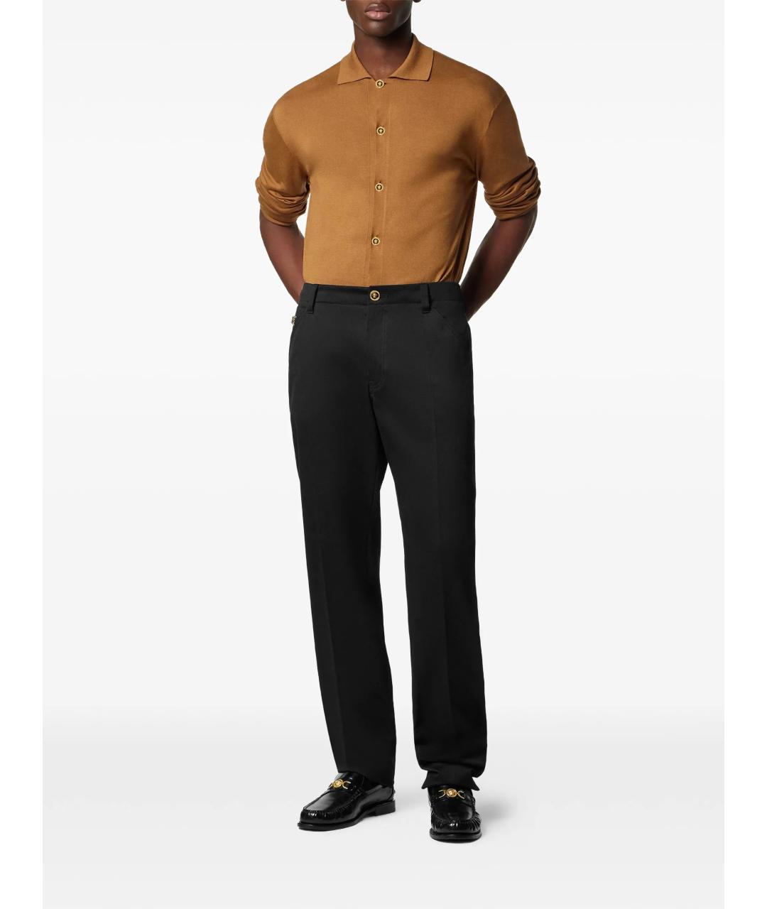 VERSACE Коричневый хлопковый кардиган, фото 2