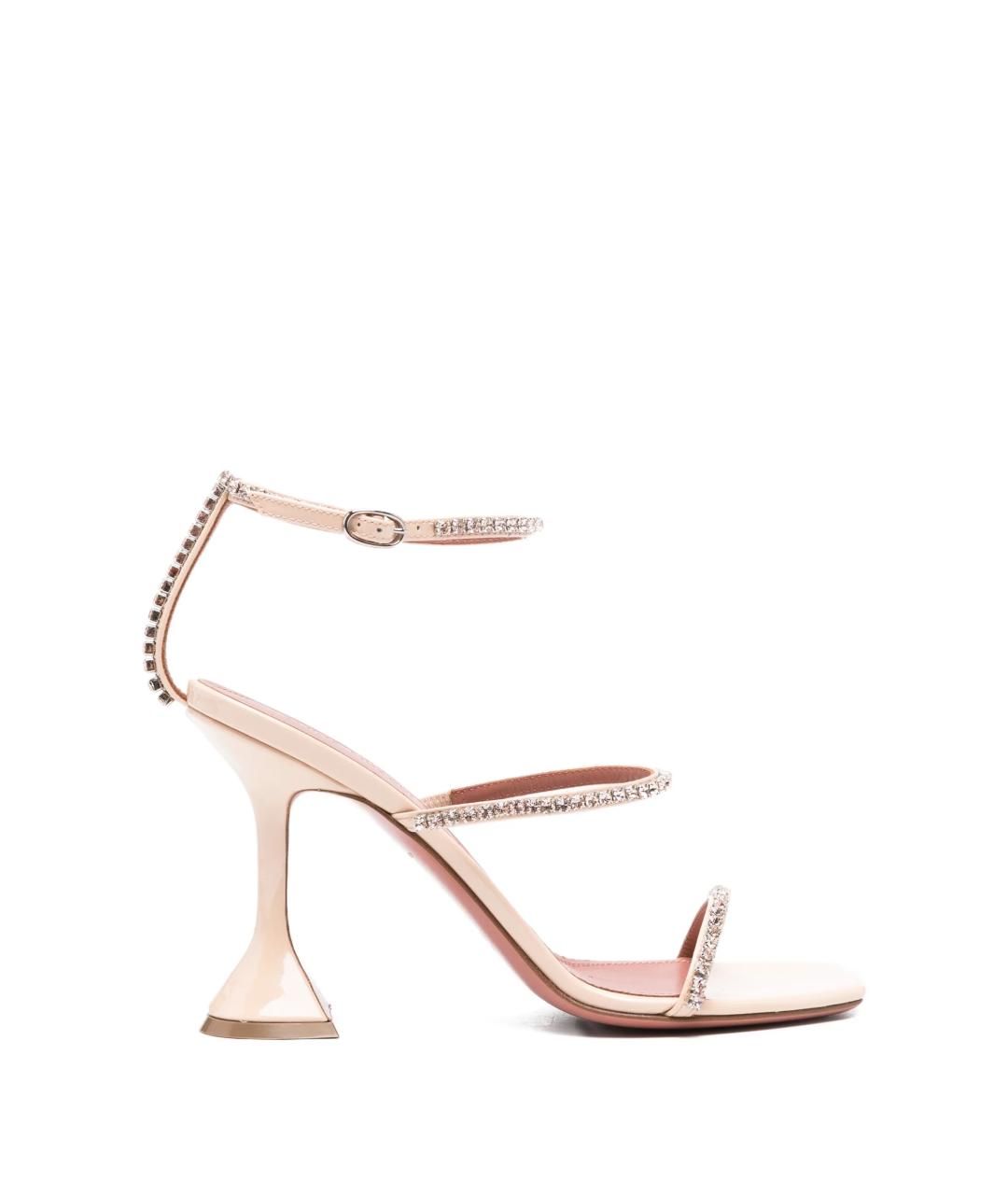 Amina Muaddi Розовые босоножки, фото 1