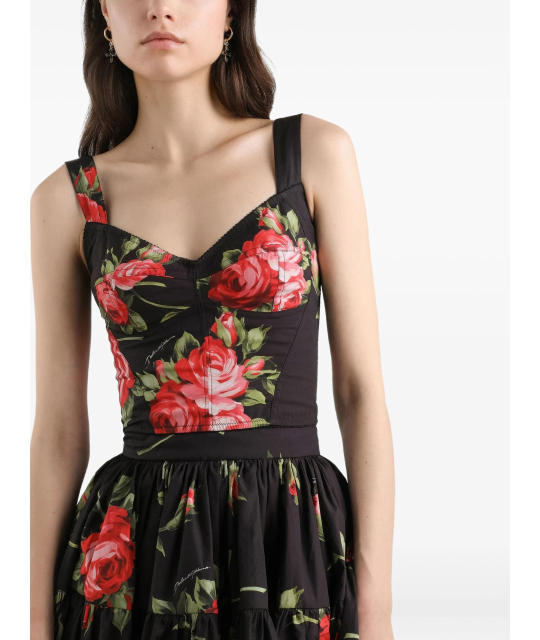 DOLCE&GABBANA Мульти хлопковая майка, фото 4