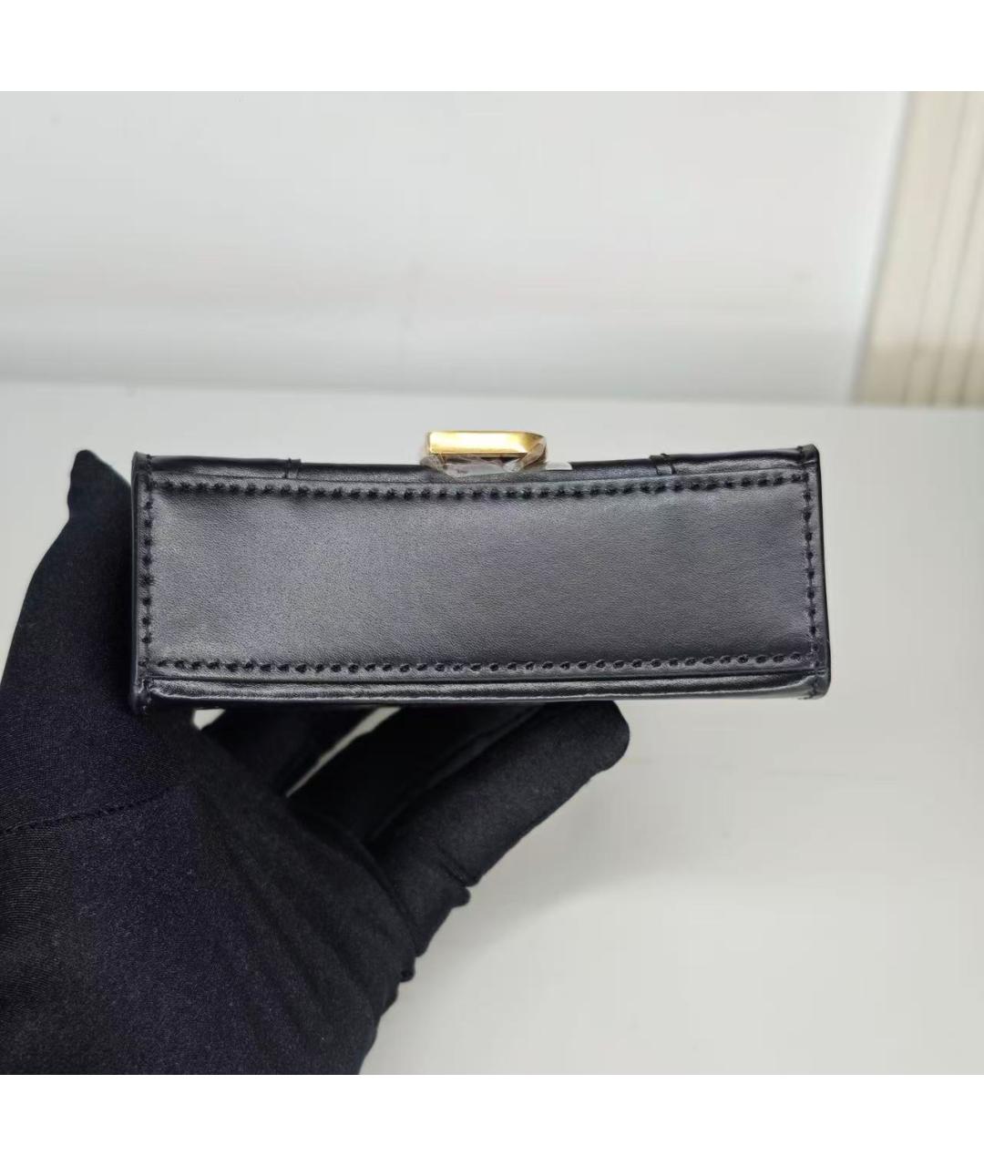 BALENCIAGA Черная кожаная сумка через плечо, фото 5