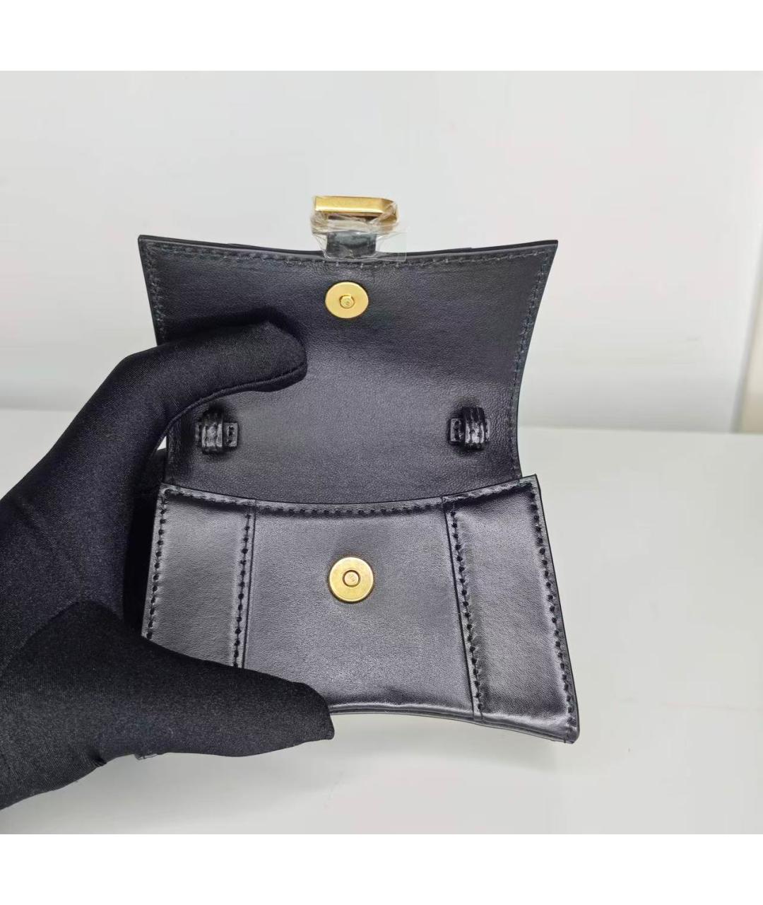 BALENCIAGA Черная кожаная сумка через плечо, фото 6