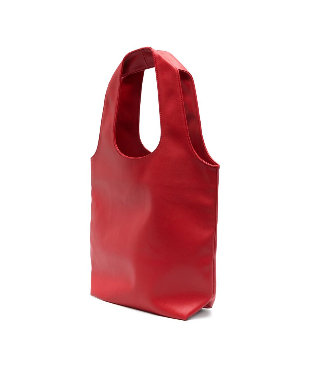 A.P.C. Красная кожаная сумка тоут, фото 3