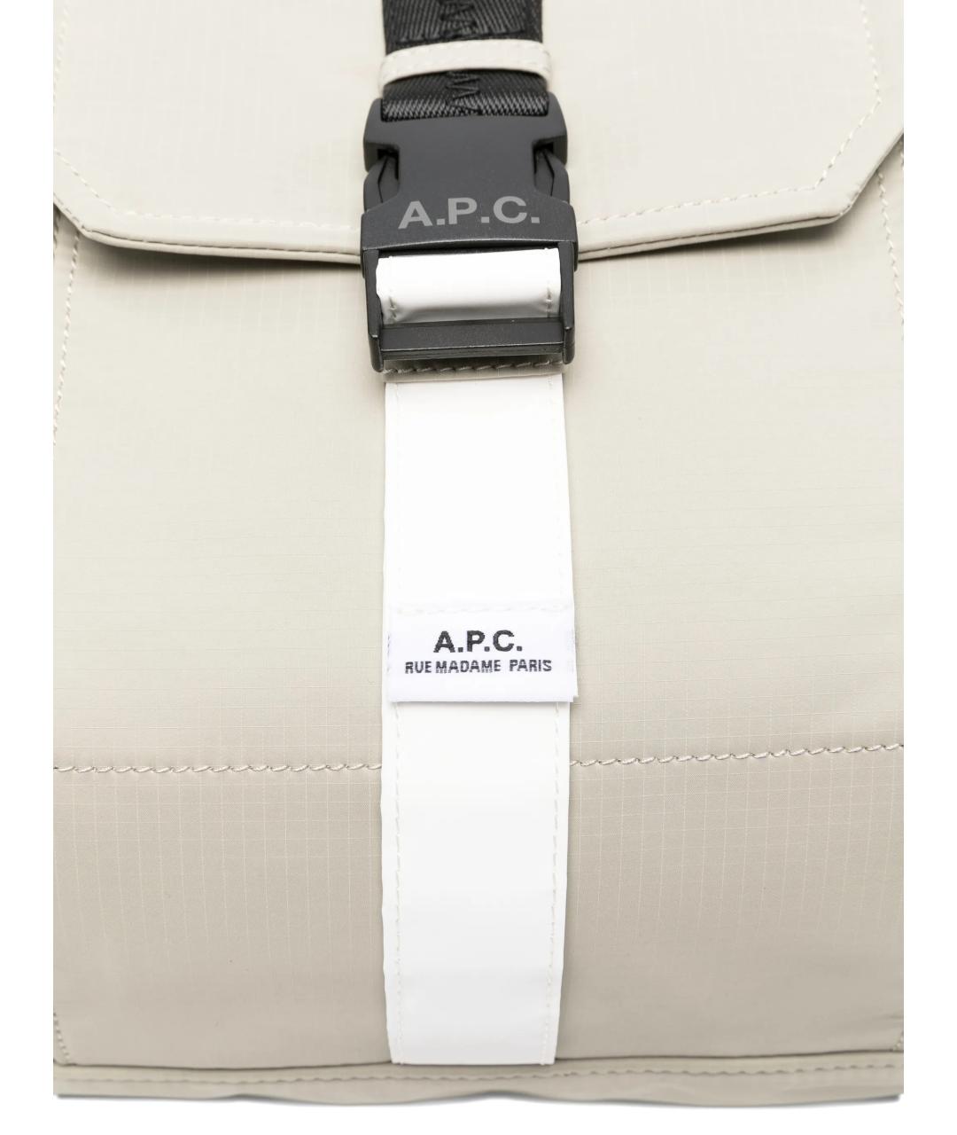 A.P.C. Серый тканевый рюкзак, фото 4