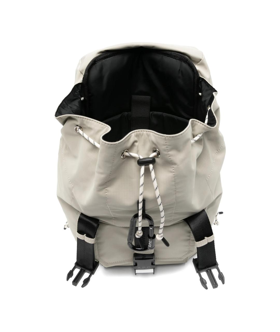 A.P.C. Серый тканевый рюкзак, фото 5