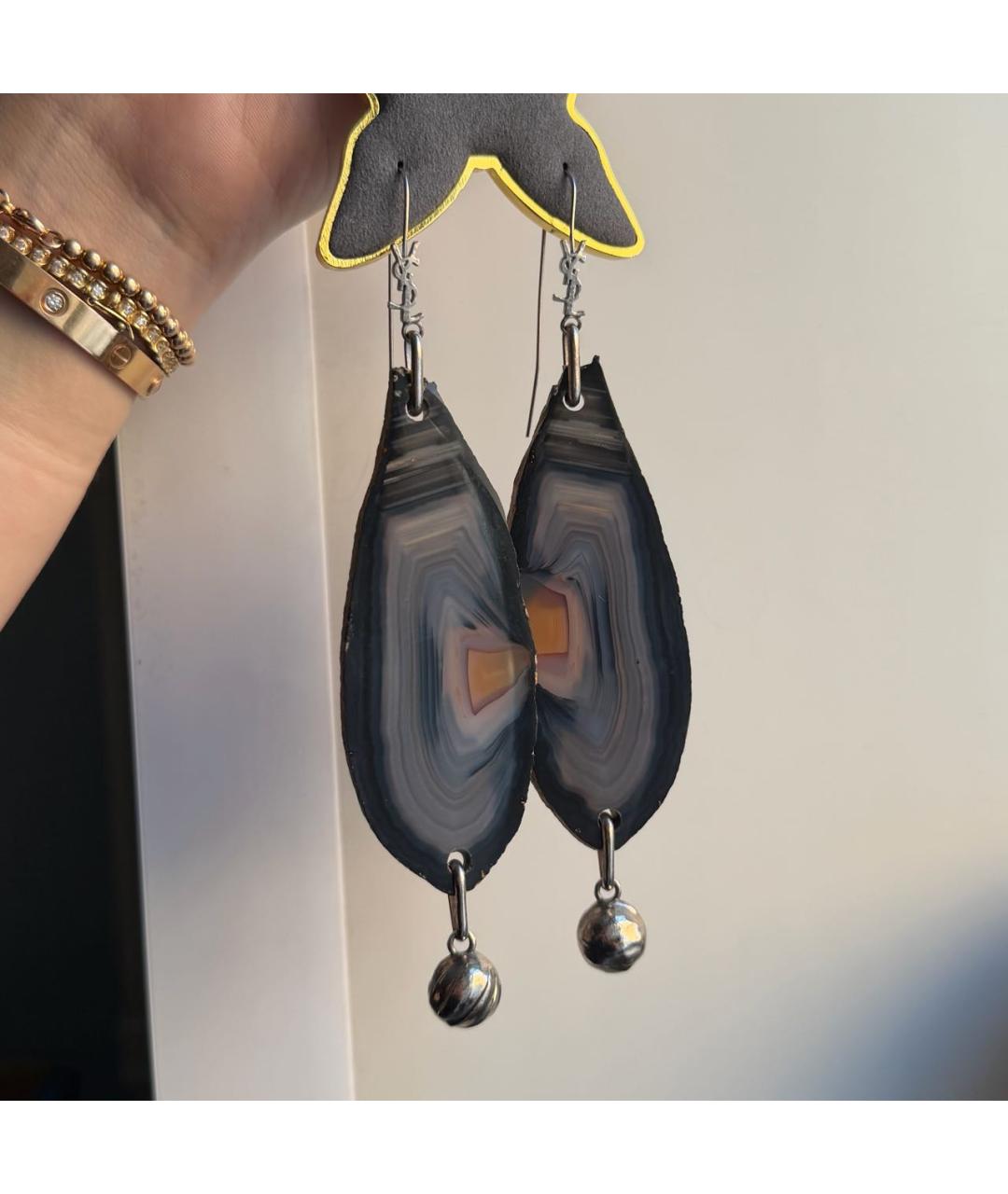 SAINT LAURENT Серебряные серьги, фото 9