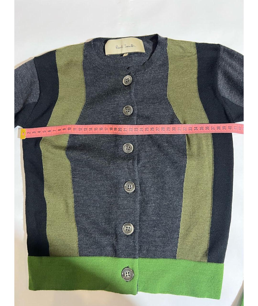 PAUL SMITH Мульти шерстяной кардиган, фото 6