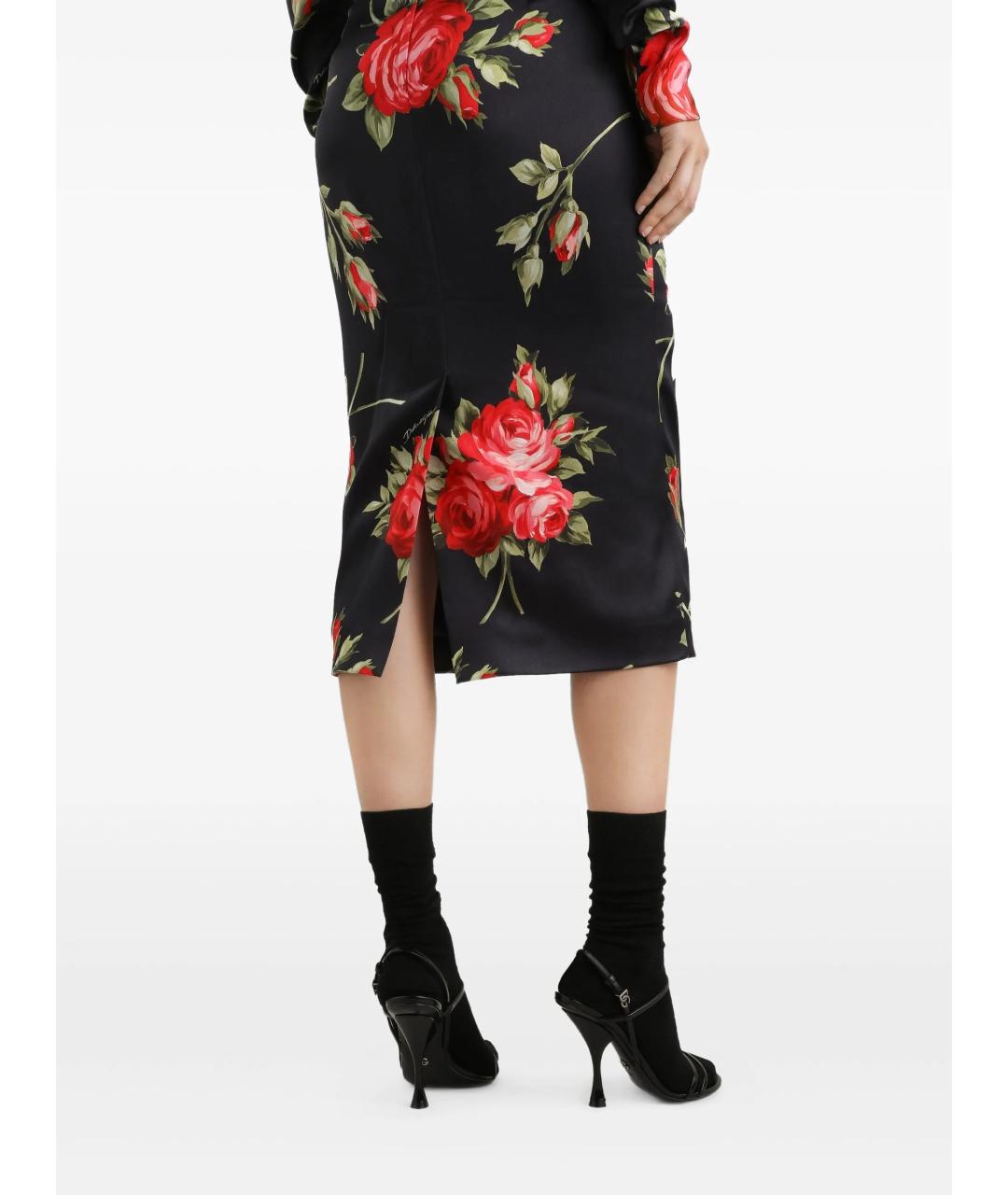 DOLCE&GABBANA Мульти вискозное платье, фото 5