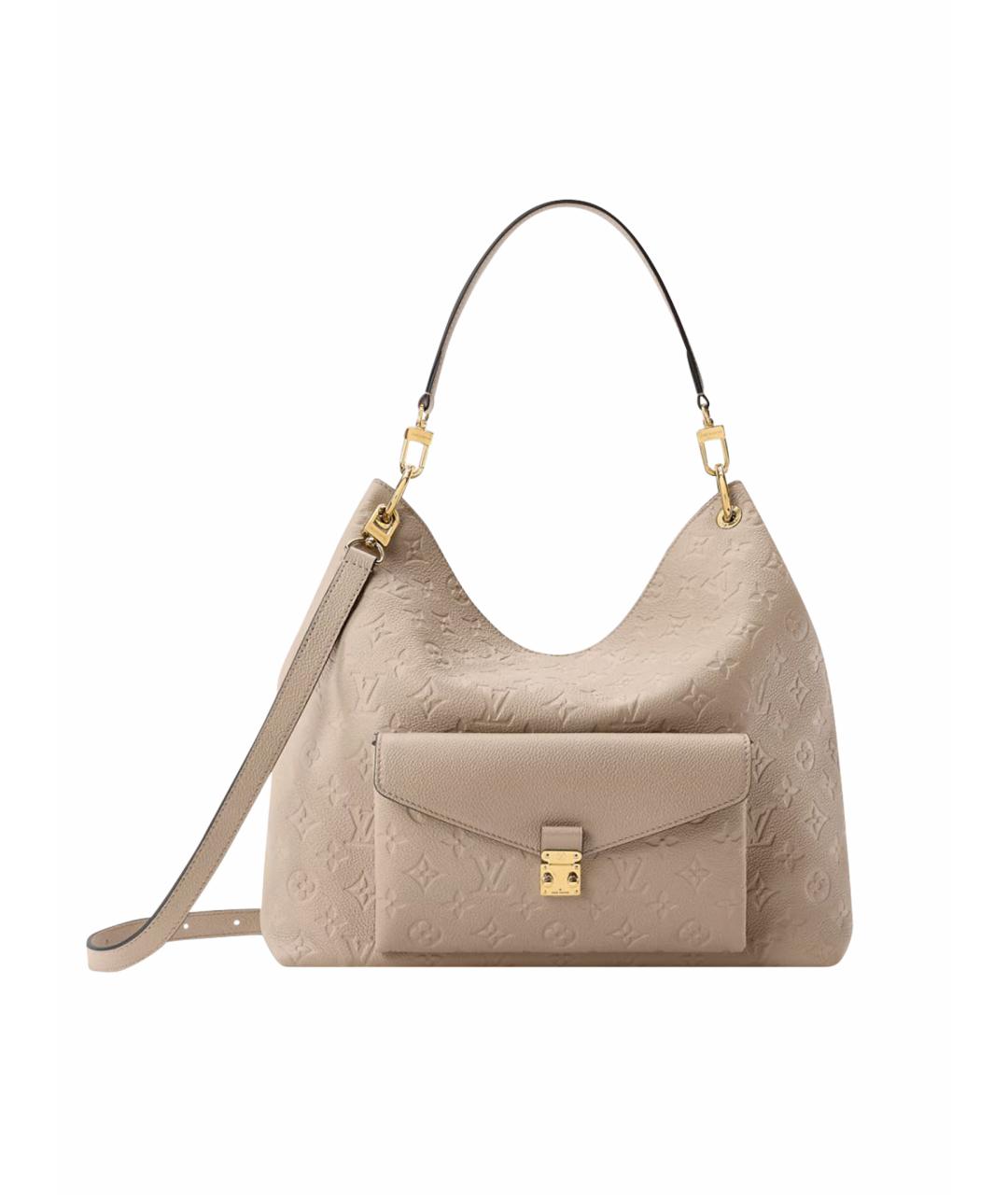 LOUIS VUITTON Бежевая кожаная сумка тоут, фото 1