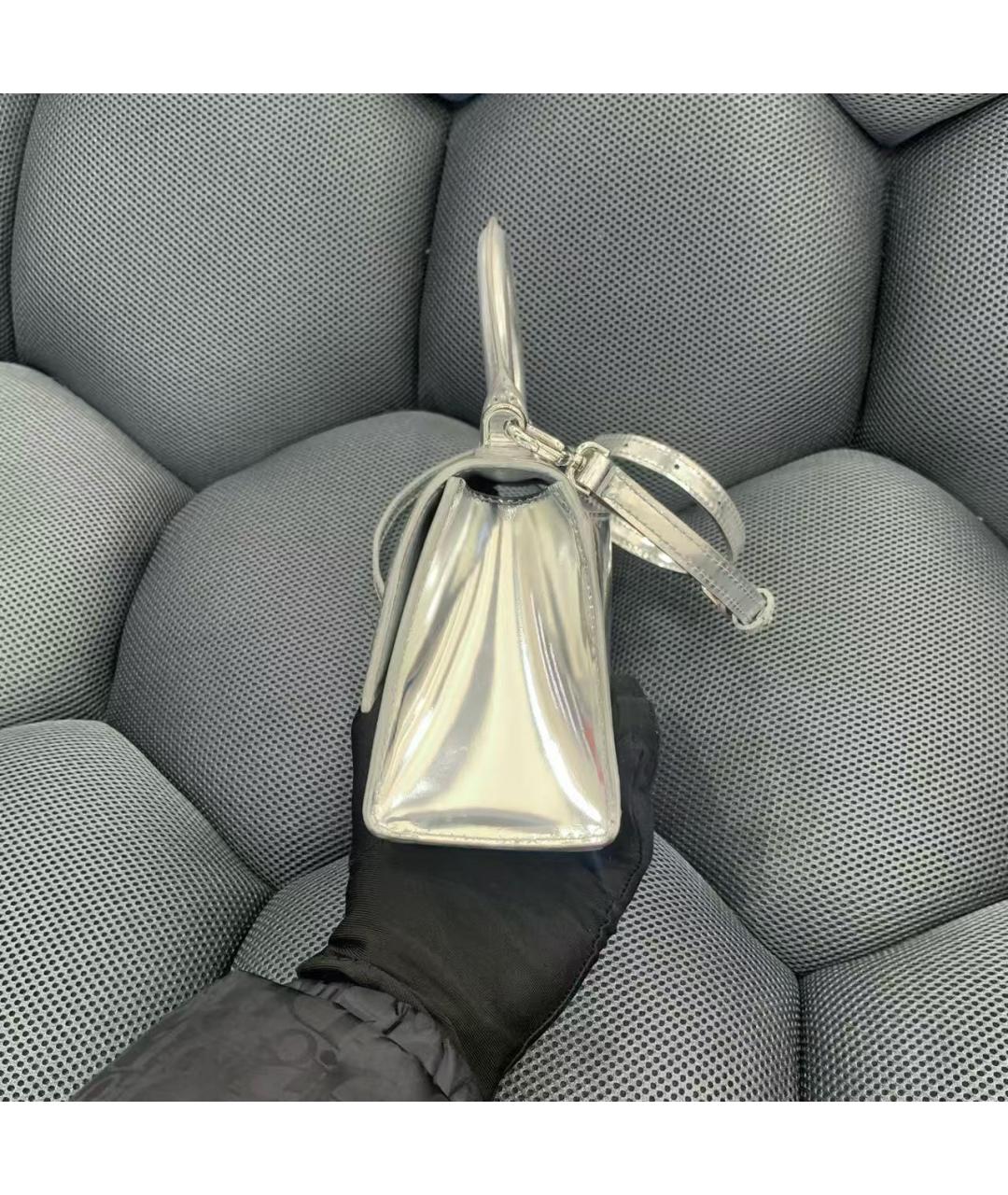 BALENCIAGA Серебряная сумка через плечо, фото 3