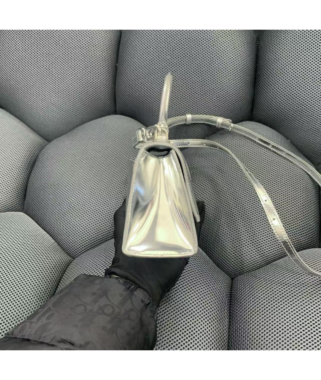 BALENCIAGA Серебряная сумка через плечо, фото 4