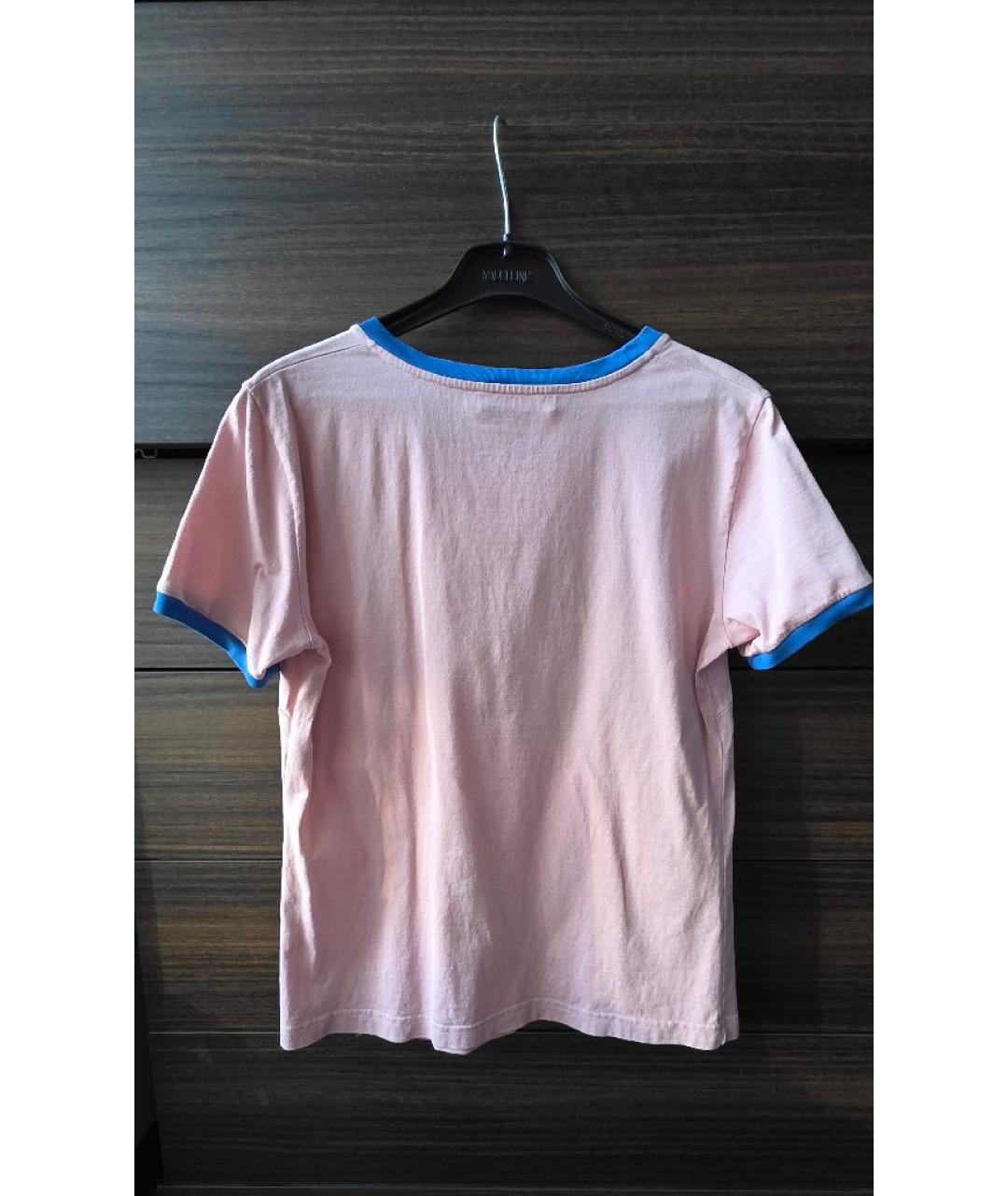 DOLCE&GABBANA Розовая хлопковая футболка, фото 2