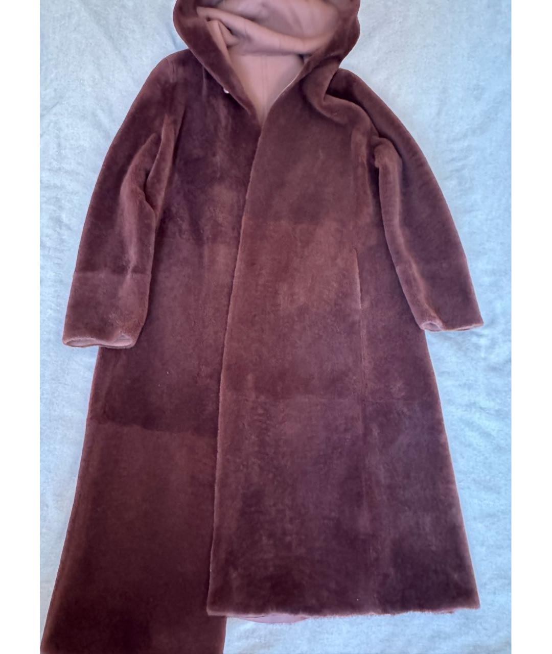 LORO PIANA Коричневая меховая дубленка, фото 7